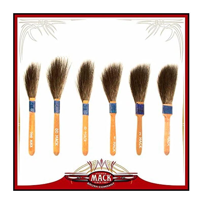 Brushes MACK series 10, pinstriping brushes