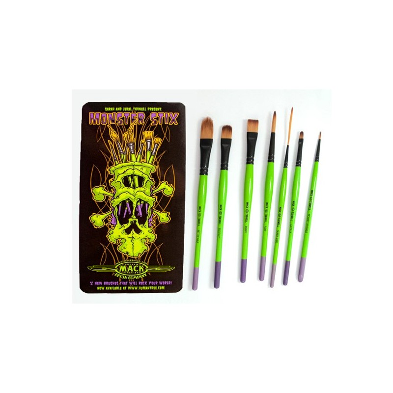 Mack Monster Stix Set 7 pinceaux