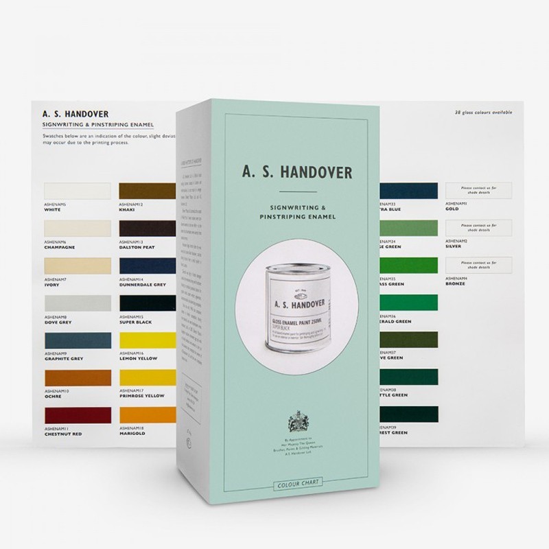 Nuancier de Couleurs des Peintures Enamel Gloss Handover - STDS KUSTOM Aérographie